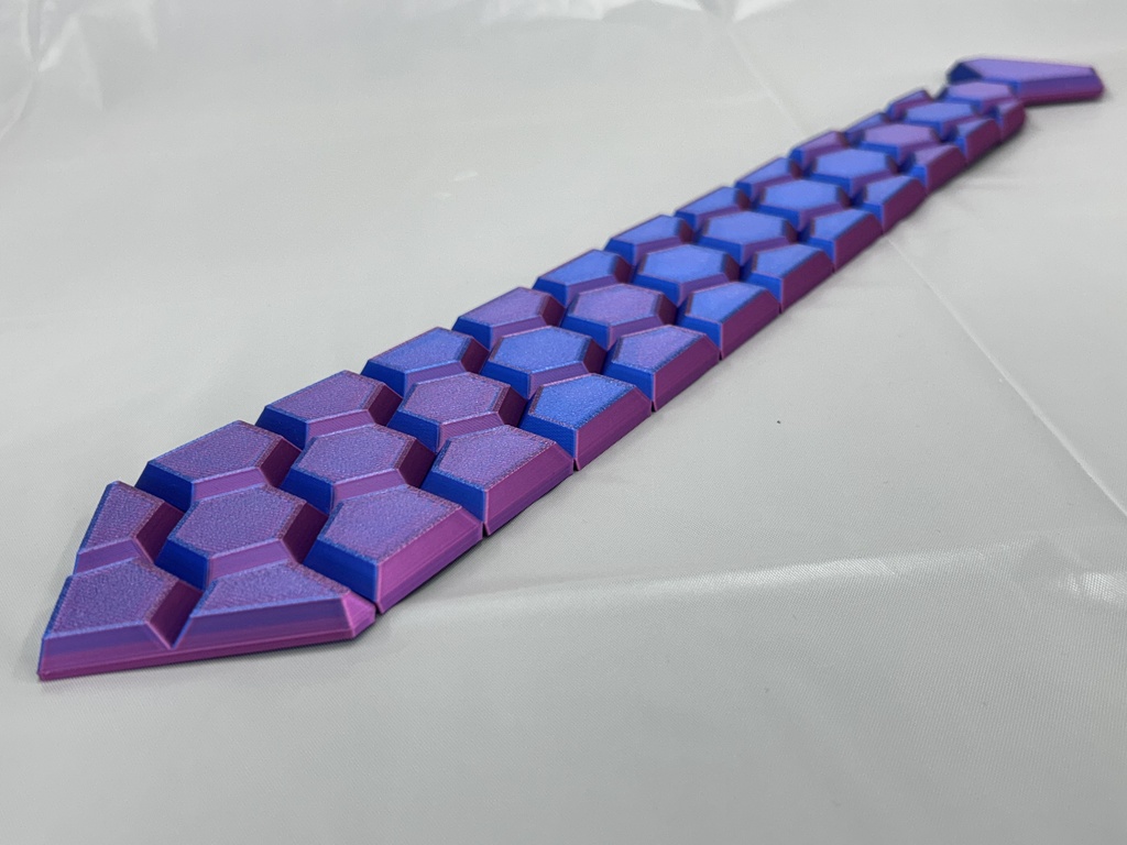 HEXネクタイ ブルー&ローズ