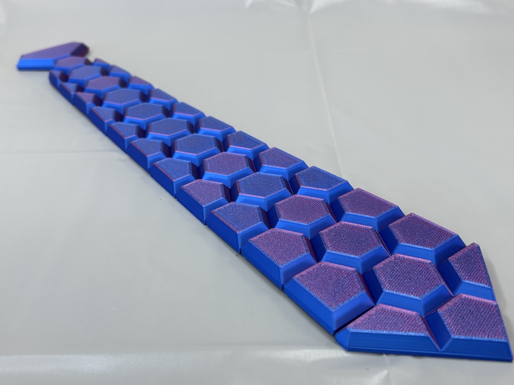 HEXネクタイ ブルー&ローズ