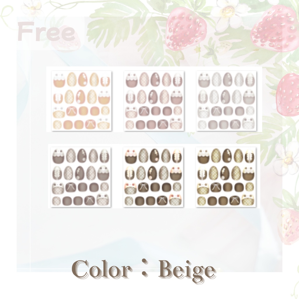 【無料あり/Free】シンプルジェルネイル Simple Gel Nail 用テクスチャ【全60color】