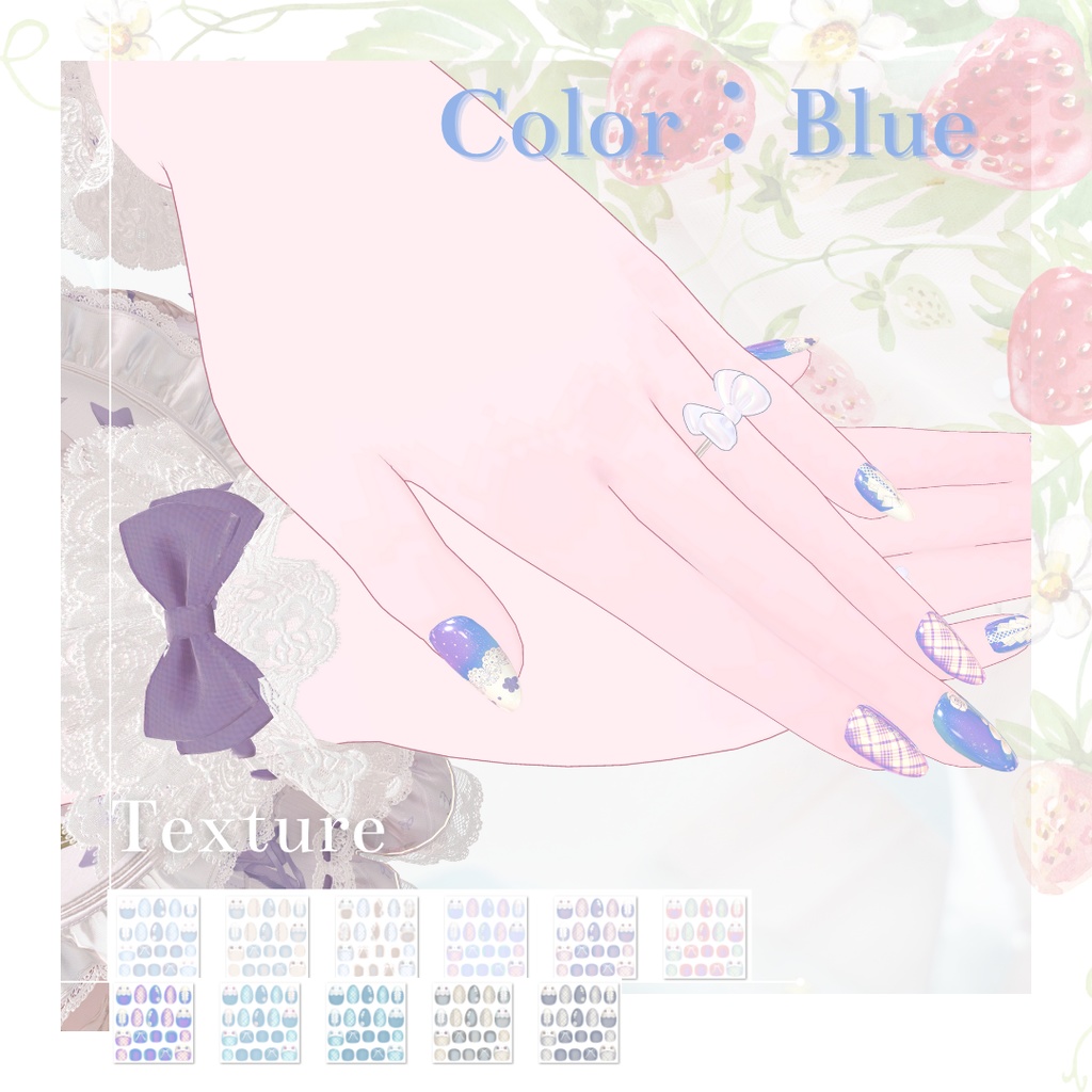 【無料あり/Free】シンプルジェルネイル Simple Gel Nail 用テクスチャ【全60color】