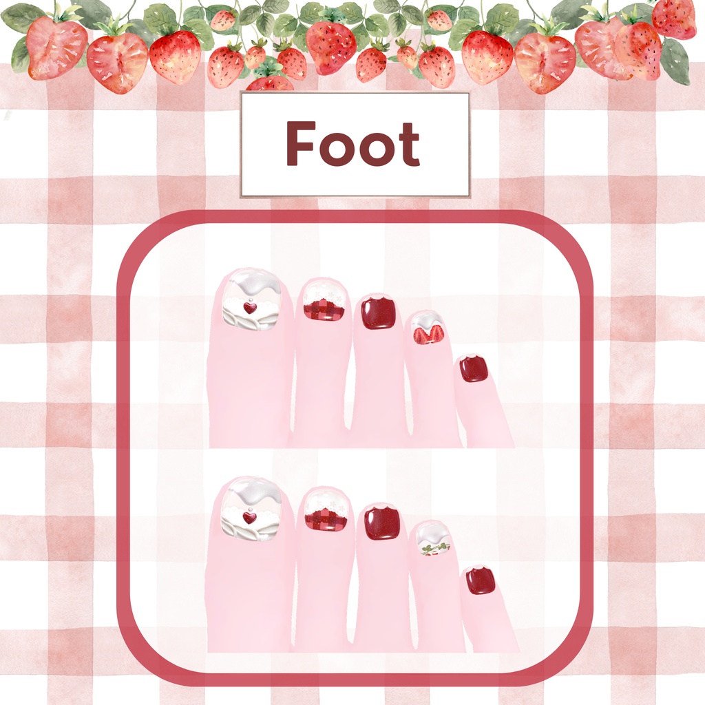 ãSimple Gel Nail TextureãðStrawberry Tea Party - èºã®ãè¶äŒãã€ã«