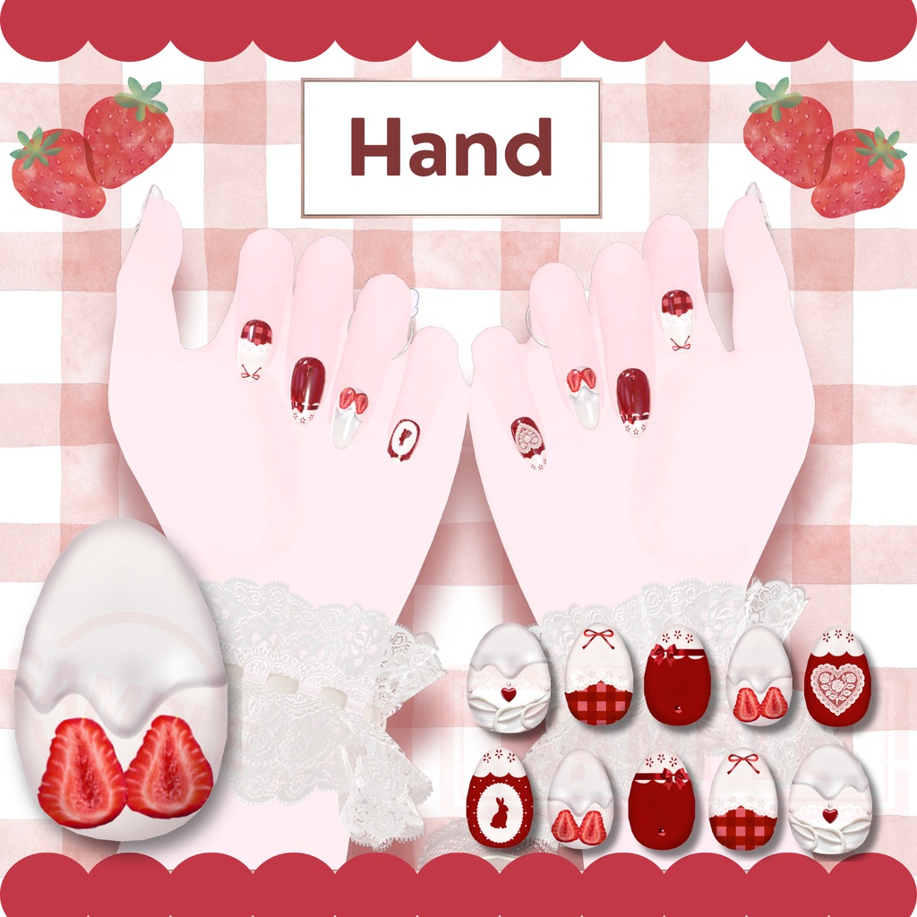 ãSimple Gel Nail TextureãðStrawberry Tea Party - èºã®ãè¶äŒãã€ã«