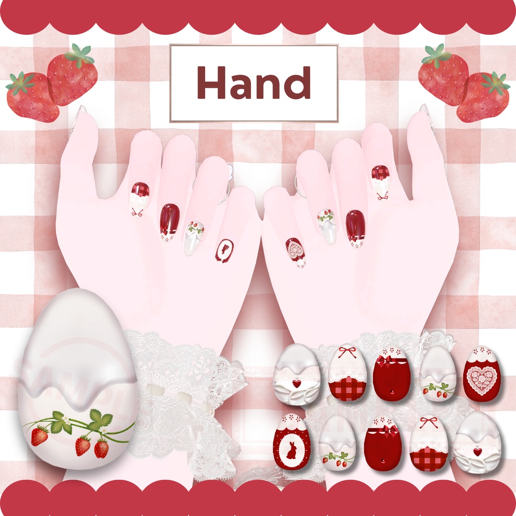 ãSimple Gel Nail TextureãðStrawberry Tea Party - èºã®ãè¶äŒãã€ã«