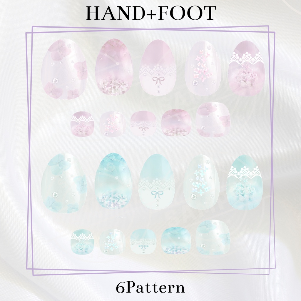 【Simple Gel Nail Texture】✨爽やか🌼ふらわぁねいる-Refreshing Floral Nail
