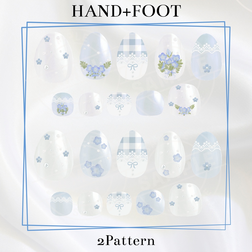 【Simple Gel Nail Texture】✨爽やか🌼ふらわぁねいる-Refreshing Floral Nail