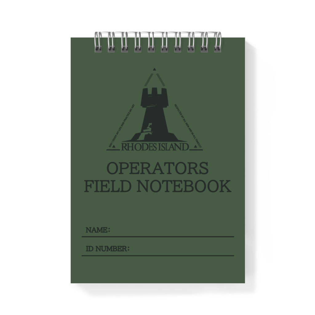 Operators Field Notebook(メモ帳-A6) - ArkBlue - BOOTH