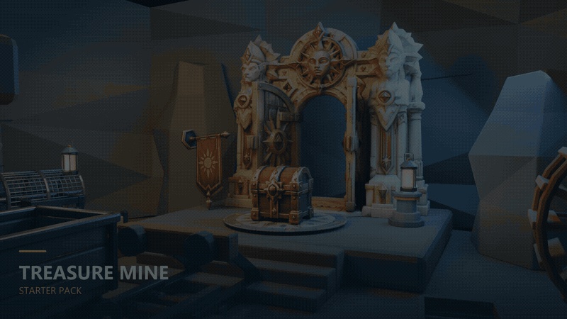 Treasure Mine Starter Pack — 133 Models + 12 Core / FBX GLB BLEND