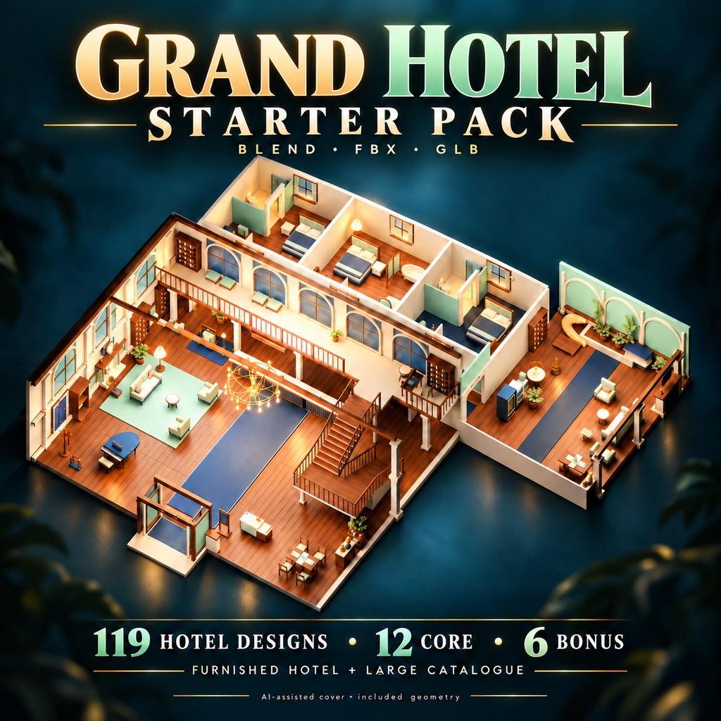 Grand Hotel Starter Pack v3.4.1 | Hotels + Garden District