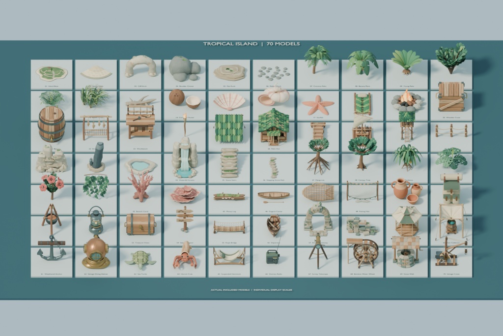 Tropical Island Starter Pack | 70 Models + Demo Island v1.2