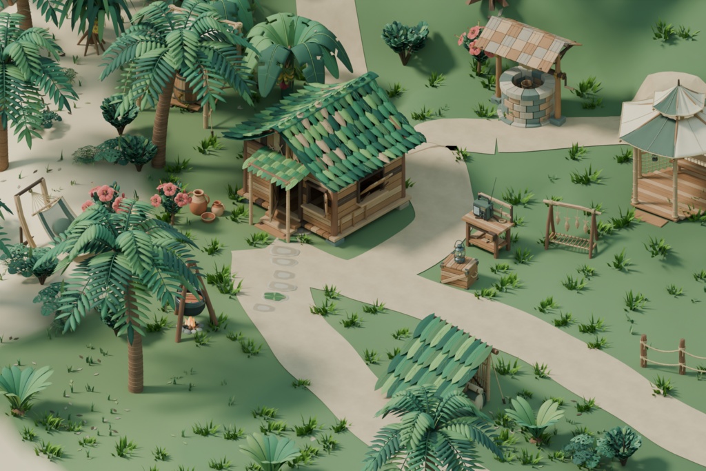Tropical Island Starter Pack | 70 Models + Demo Island v1.2