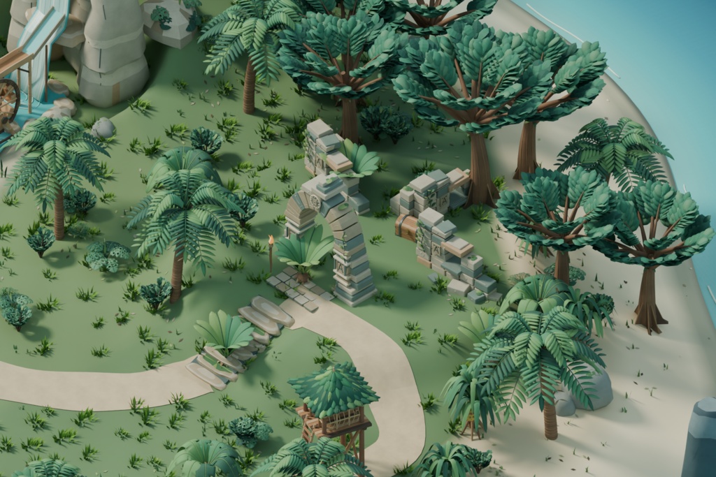 Tropical Island Starter Pack | 70 Models + Demo Island v1.2