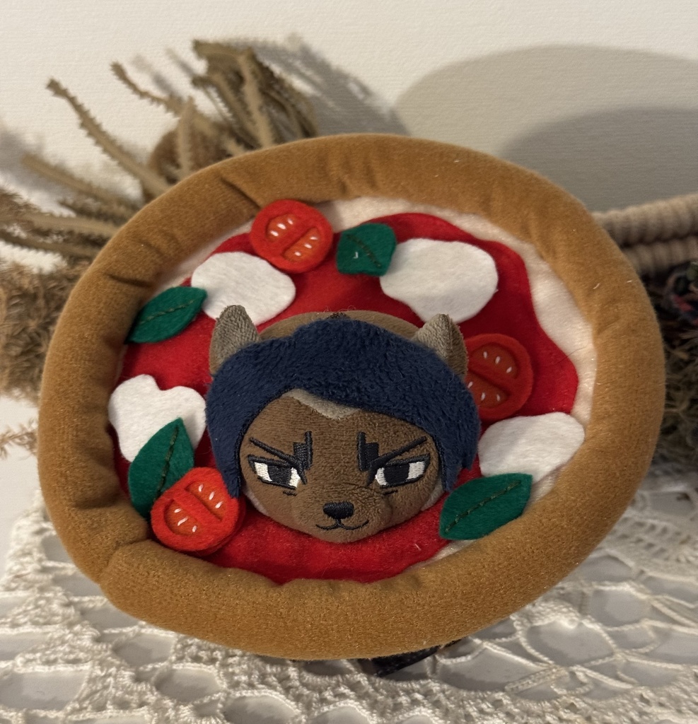 貼ってはがせる🍕ピザのかぶり物