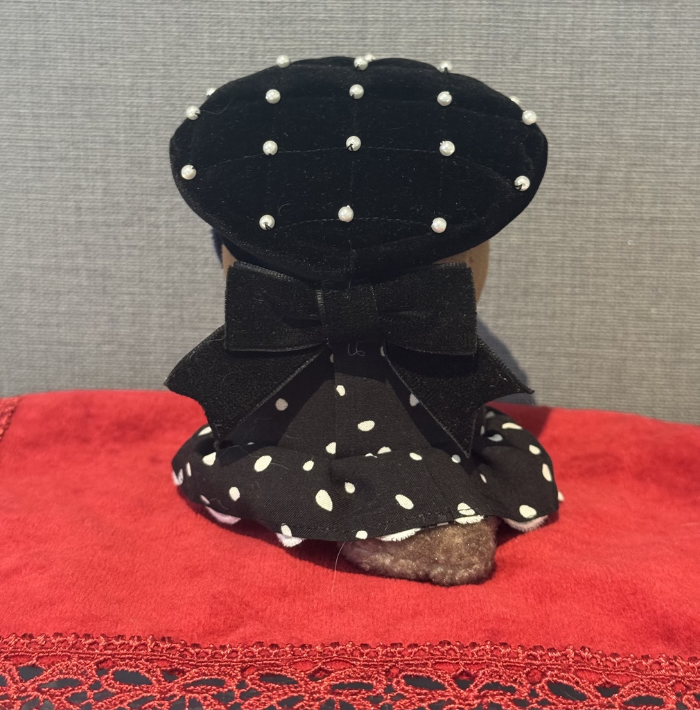 パールキルティングの4wayベレー帽