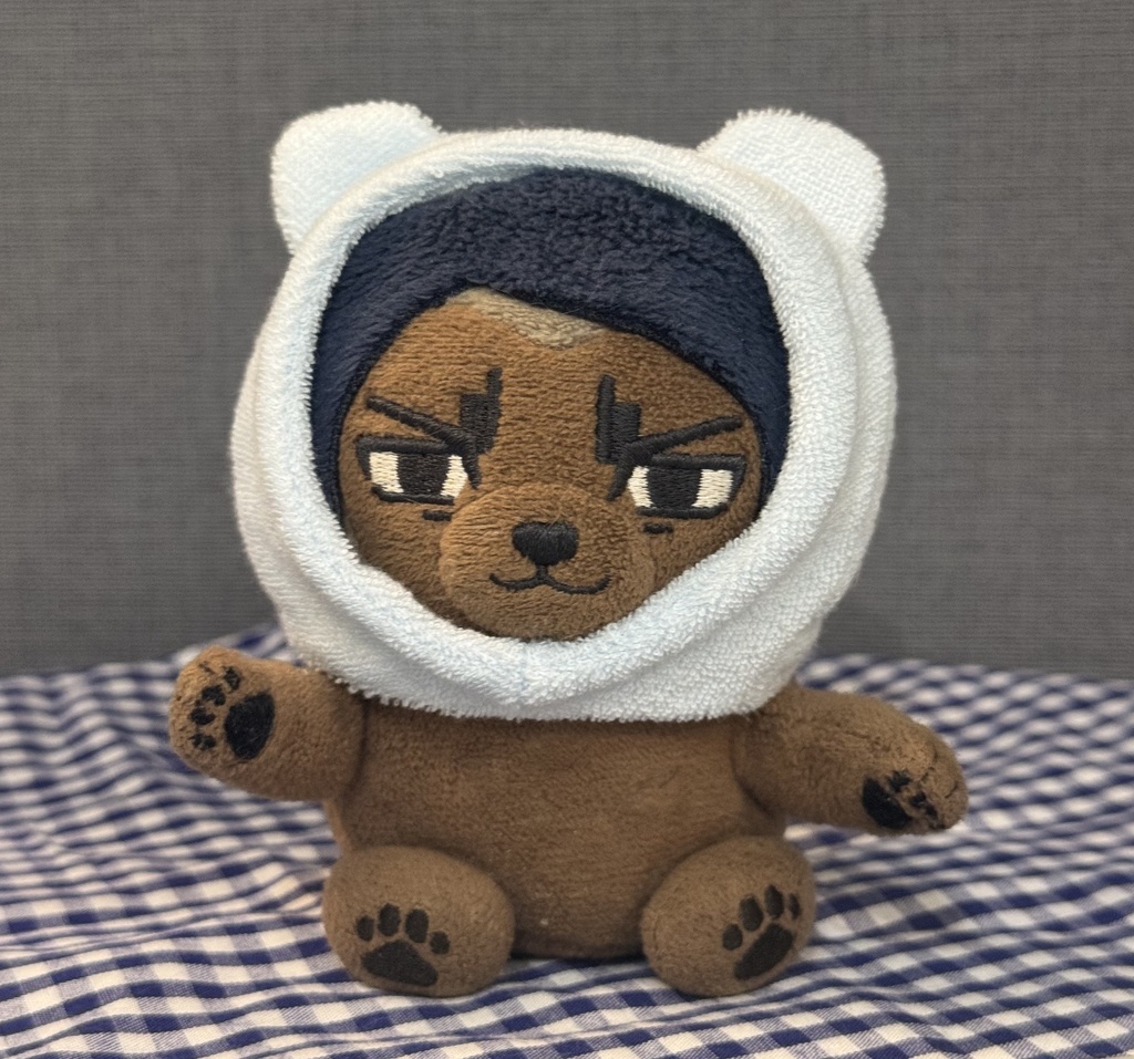 くまちゃんのずきんとロンパース