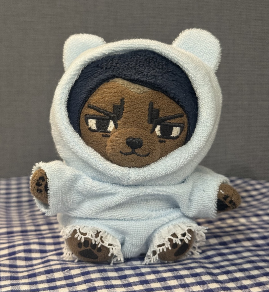 くまちゃんのずきんとロンパース