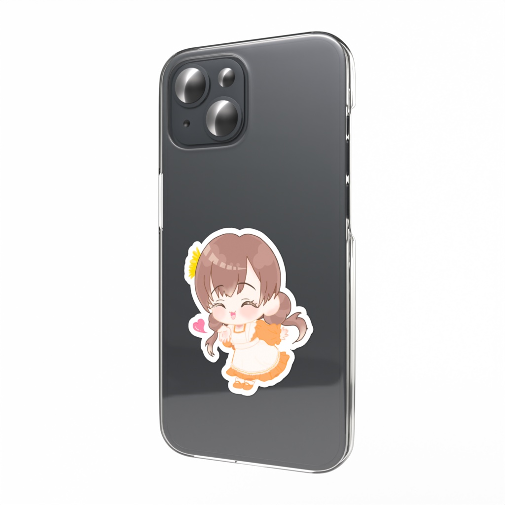 私服さよ(メガネなし)ステッカー