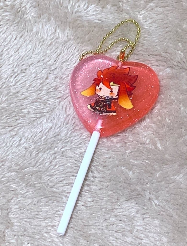 うさ耳ディアマンドペロキャンキーホルダー
