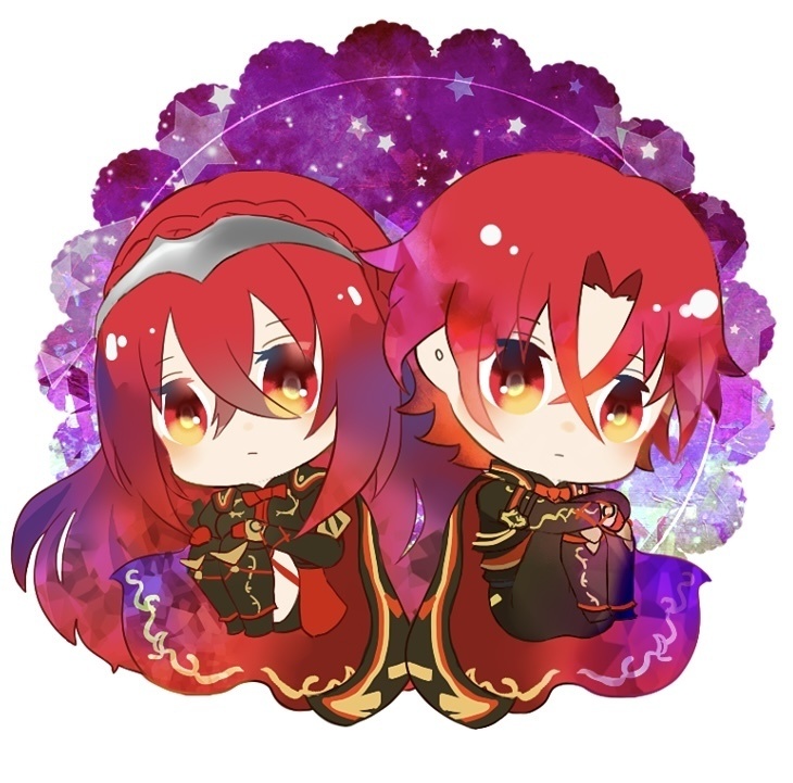 赤リュールアクリルキーホルダー