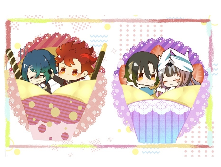 おくるみクレープアクリルキーホルダー