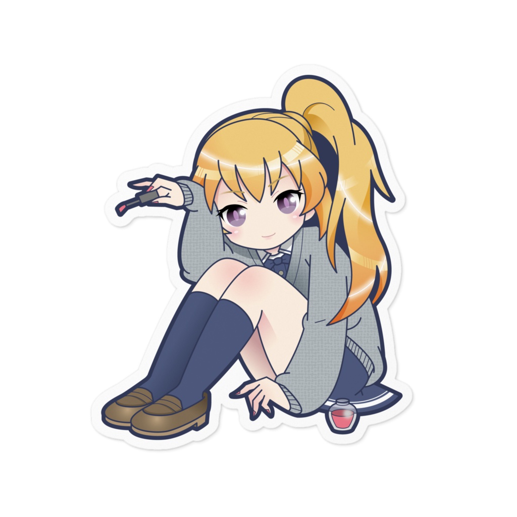 カーディガン愛梨(ステッカー)