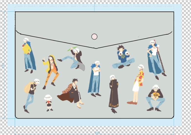 バネ式ポーチ&B6フラットケース