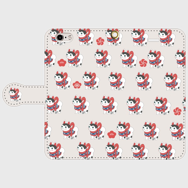 ハリコワン*手帳型ケース