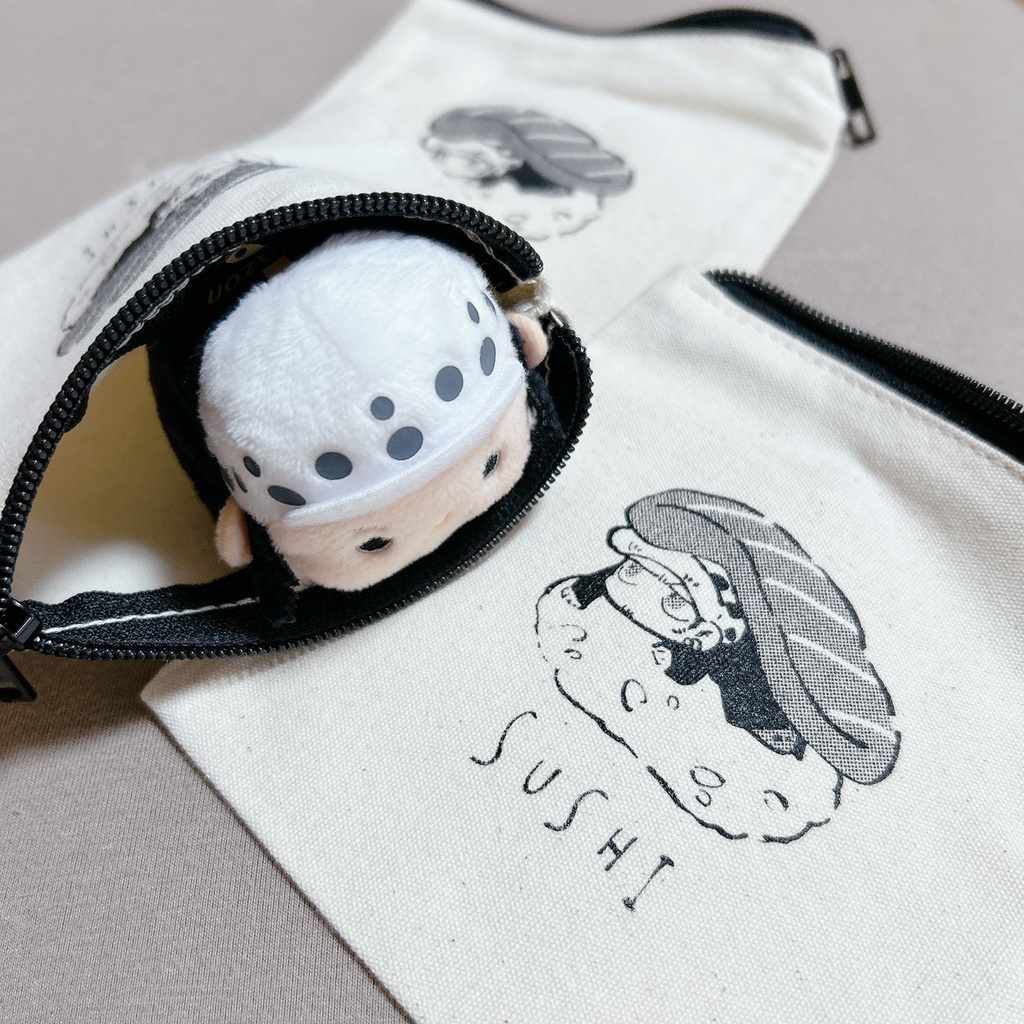 すしろ〜フラットポーチ - 塩のおむすび - BOOTH