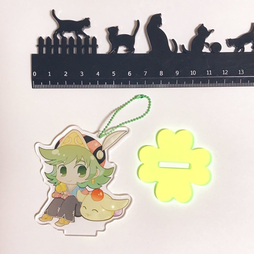 聖剣伝説HoM ロジェ&ラビ チェーン付きアクリルスタンド