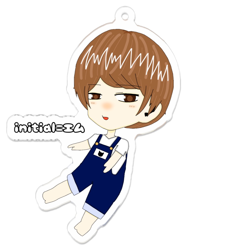 initial=エム 中の人ver. アクリルキーホルダー