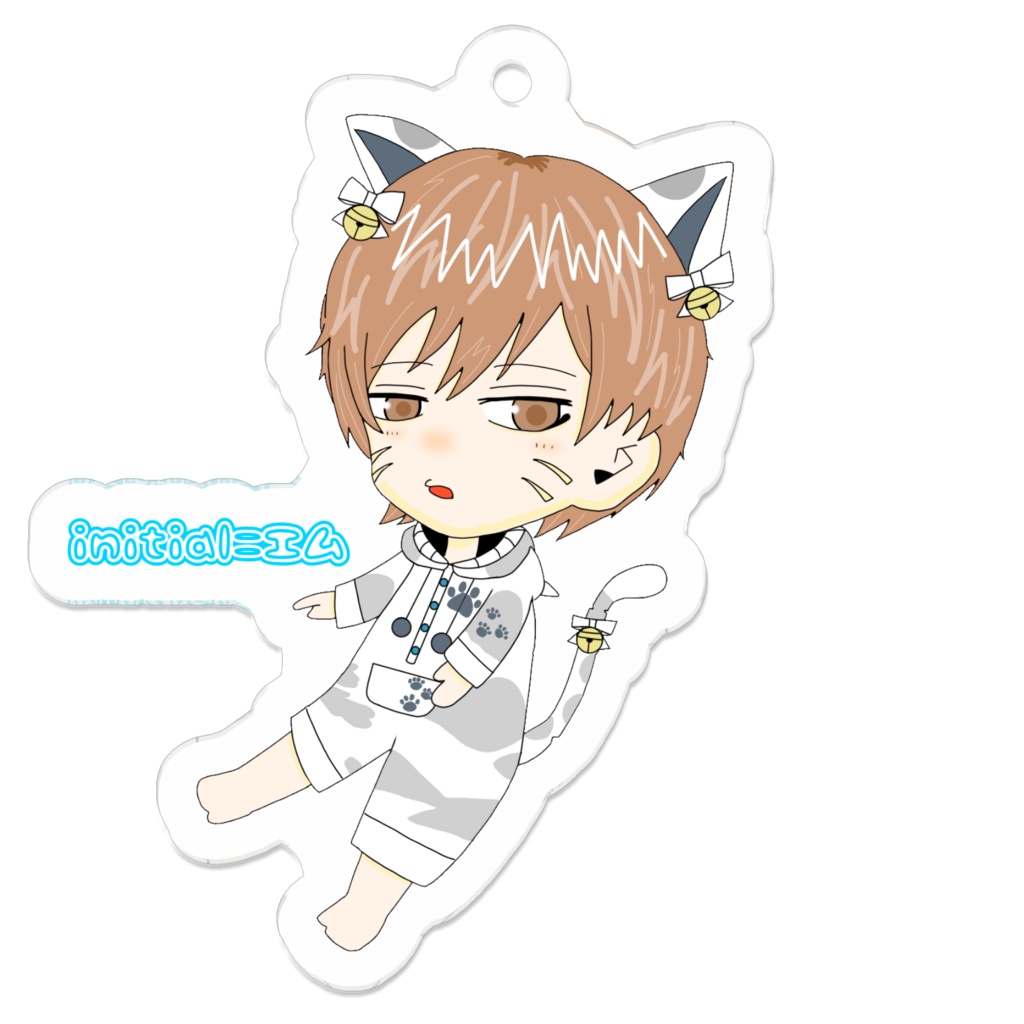 イニシャル=エム アクリルキーホルダー