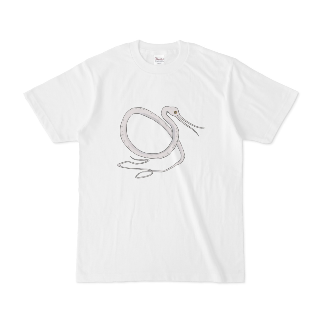 シギウナギさんのTシャツ♪（深海生物シリーズ） Slender snipe eel【Deep Sea Creature】