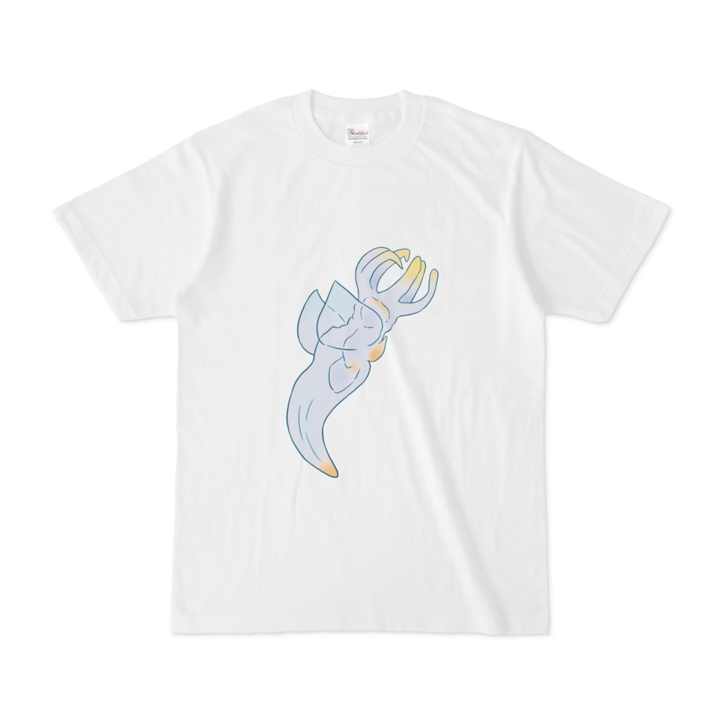 クリオネさん（捕食形態）のTシャツ♪（深海生物シリーズ）Clione