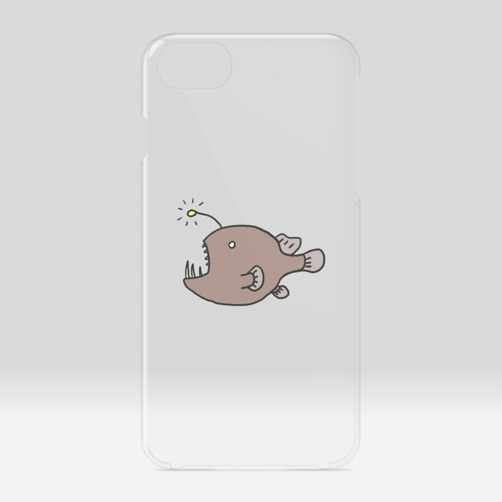 アンコウさんのクリアiPhoneケース♪（深海生物シリーズ）Anglerfish [Deepsea]
