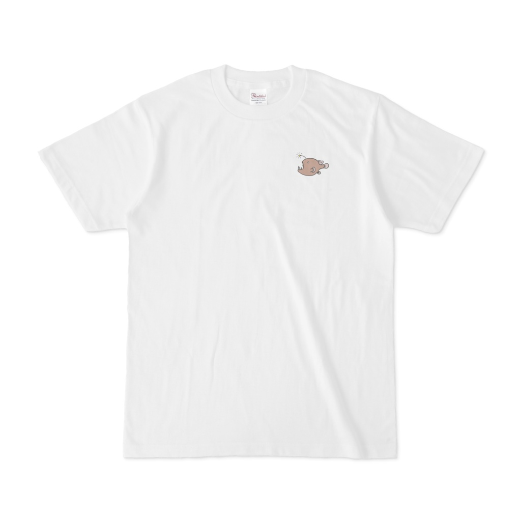 アンコウさんのワンポイントTシャツ♪（深海生物シリーズ） Anglerfish Goosefish