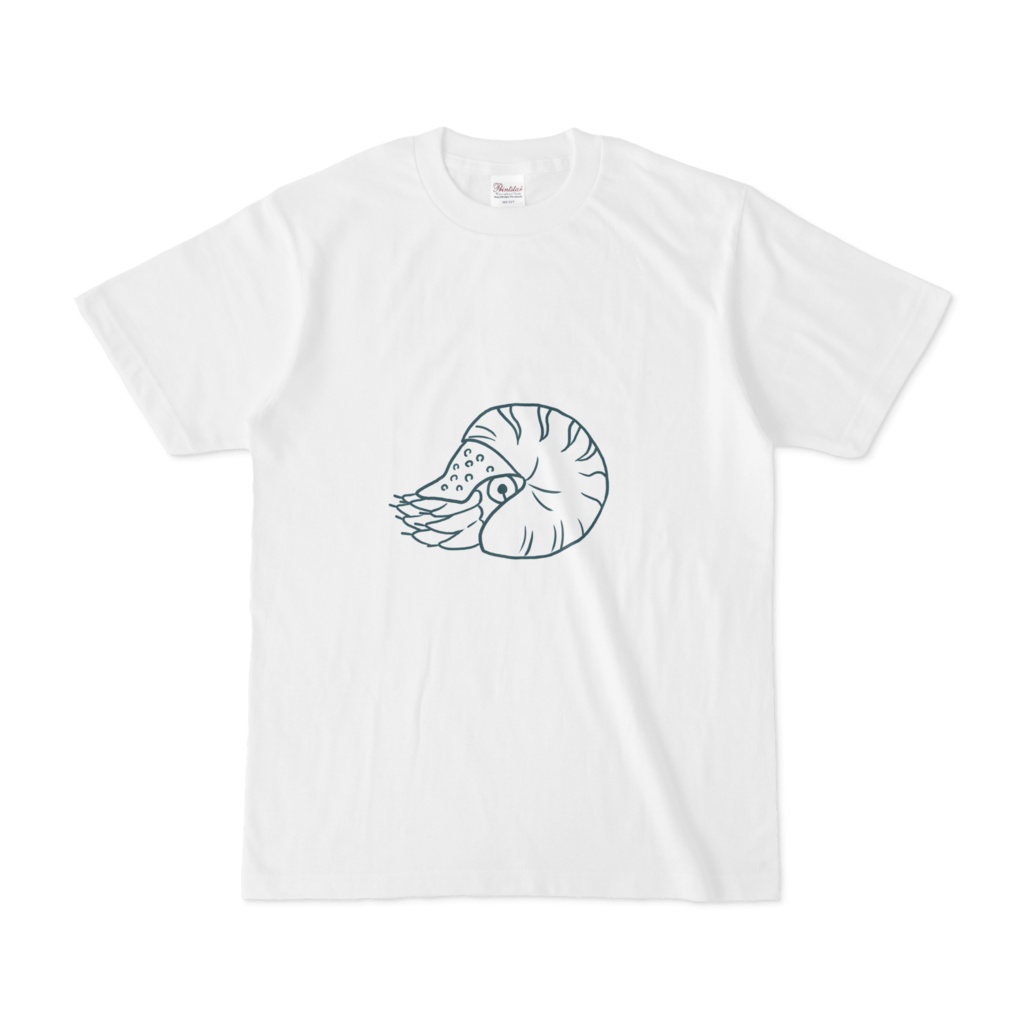 オウムガイさんのTシャツ♪（深海生物シリーズ） Nautilus 【Living fossil】