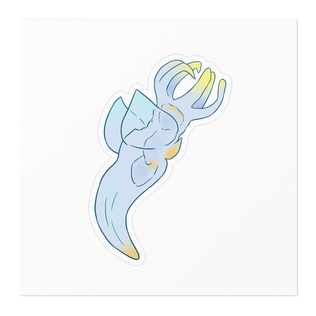 クリオネさん(捕食形態ver)のステッカー♪(深海生物シリーズ)clione【Deep Sea Creature】🐟克利奥内🐟클리오네