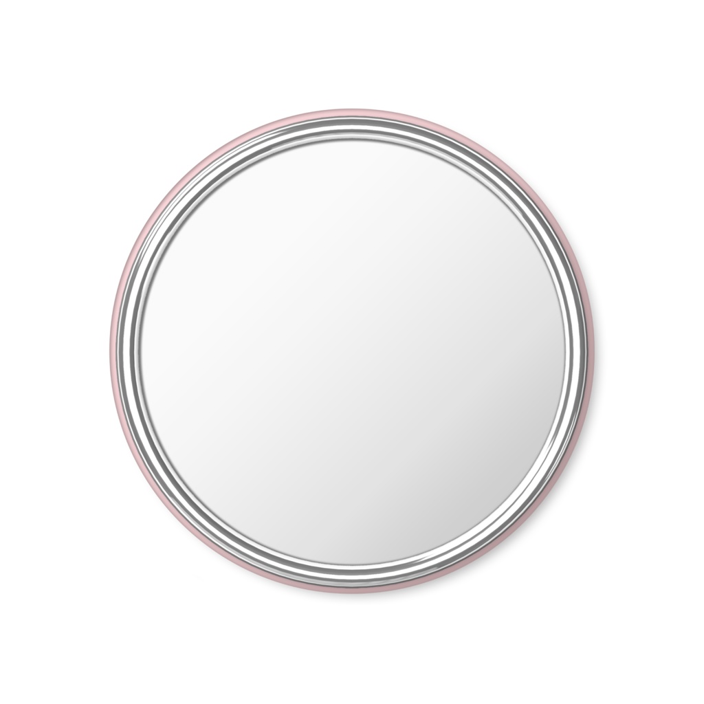 ハリネズミさん(シナモン)の缶ミラー♪【ピンクver.】Hedgehog (Cinnamon) Pink Mirror