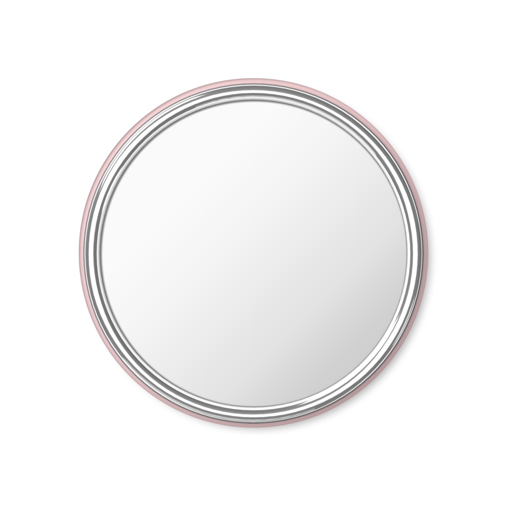 ハリネズミさん(アルビノ)のミラー♪【ピンクver.】Hedgehog (Albino) Pink Mirror