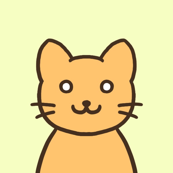 オレンジ猫のフリーアイコン【2種+透過あり】🐈Orange Cat