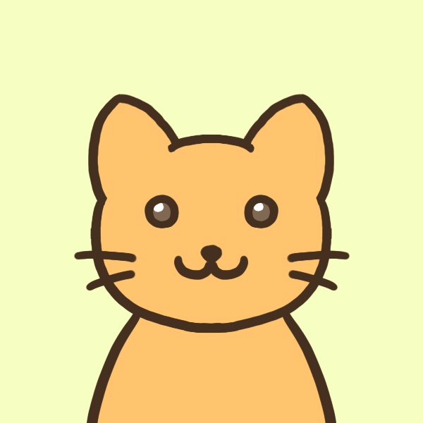 オレンジ猫のフリーアイコン【２種＋透過あり】🐈Orange Cat