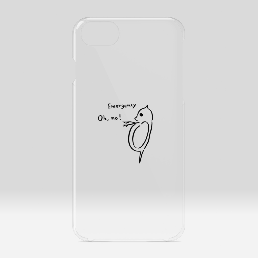 とんがるミジンコさんクリアiPhoneケース (Oh no!)🌟water flea iPhone case (Oh no! ver.)【動物シリーズ♪animal】