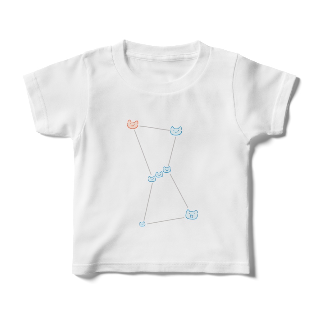 オリオン座ネコさんのキッズＴシャツ🐈cat Children's clothes