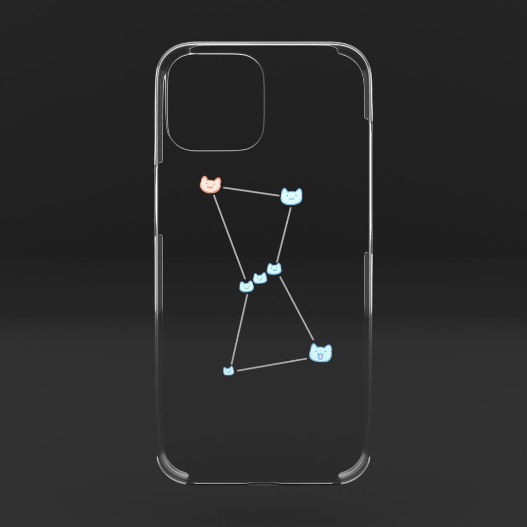 オリオン座ネコさんのクリアケース🐈【iPhone16 / iPhone16pro / iPhone16proMax / iPhone16Plus】cat iPhone case