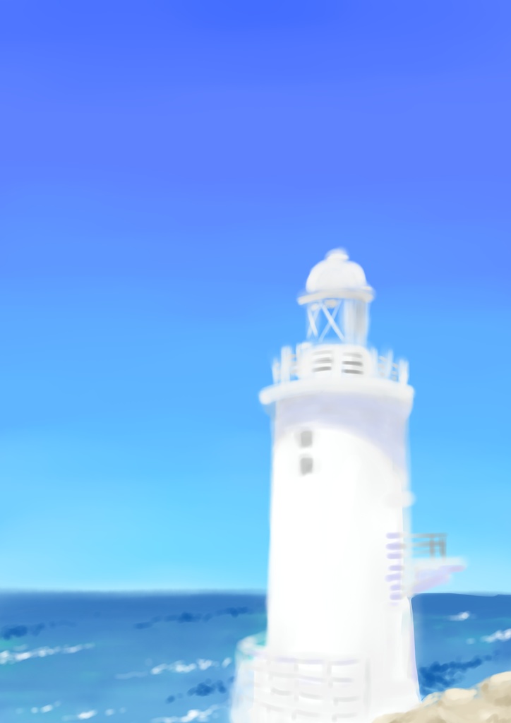 灯台と海