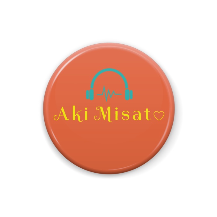 Aki Misato Original PINS headphone LOGO