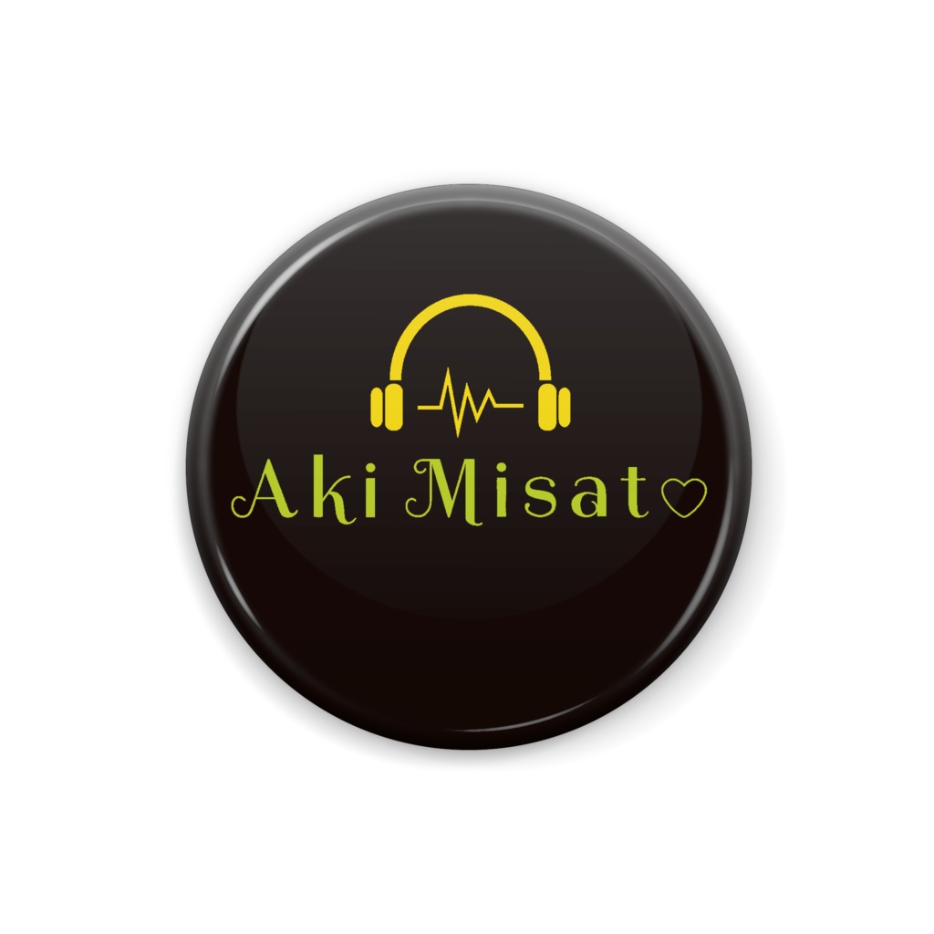 Aki Misato Original PINS headphone LOGO