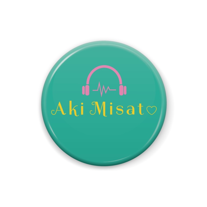 Aki Misato Original PINS headphone LOGO