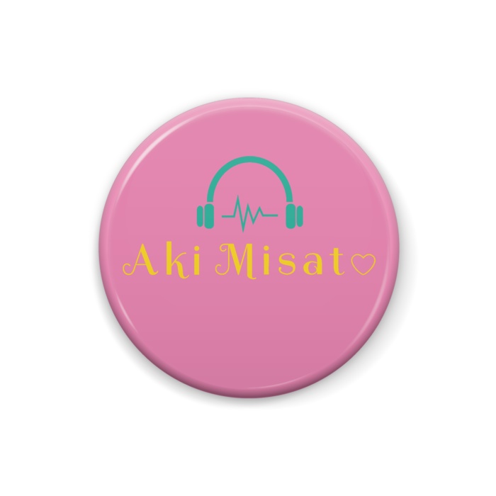 Aki Misato Original PINS headphone LOGO