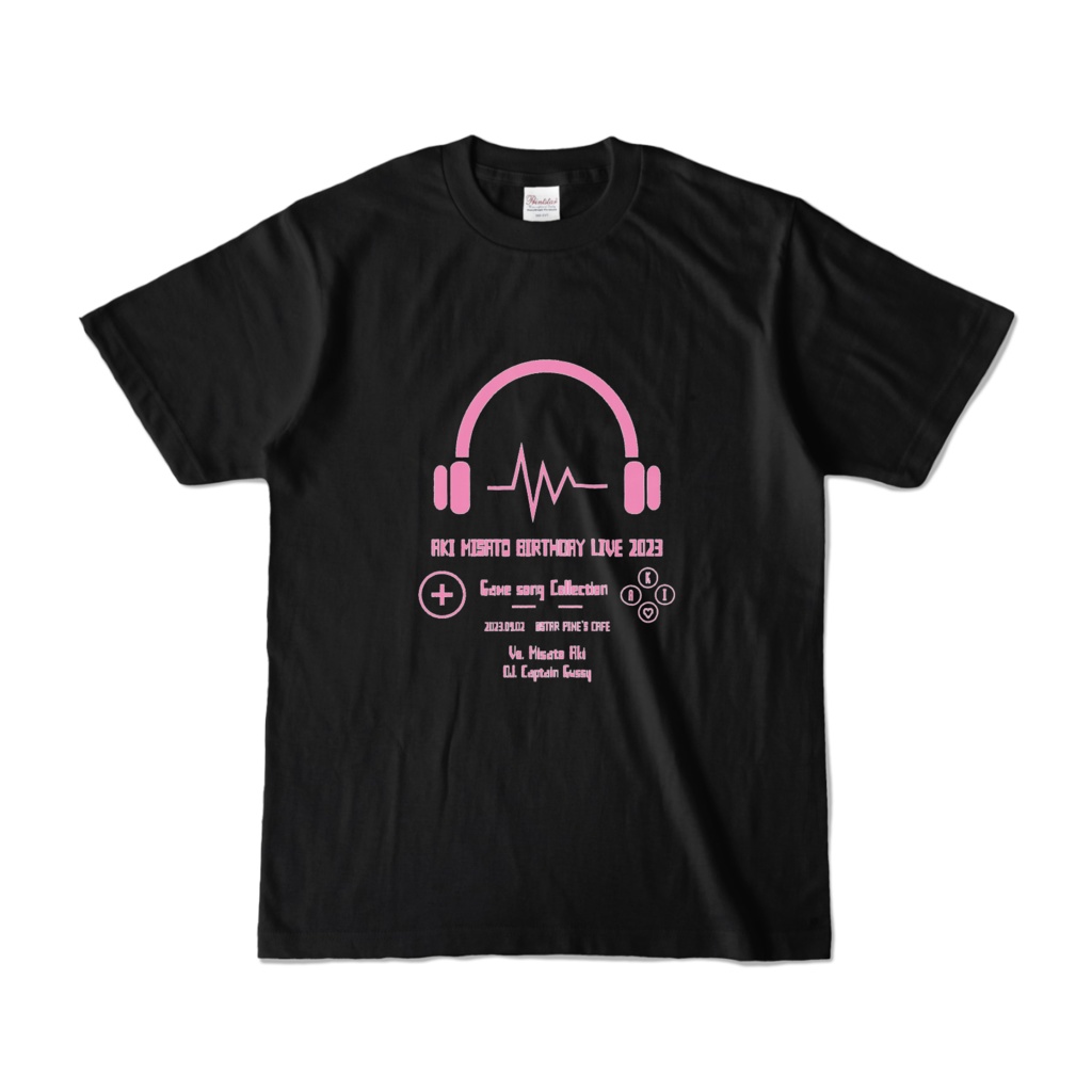 AKI MISATO BIRTHDAY LIVE 2023 〜 Game song Collection 〜 Tシャツ（ブラック）