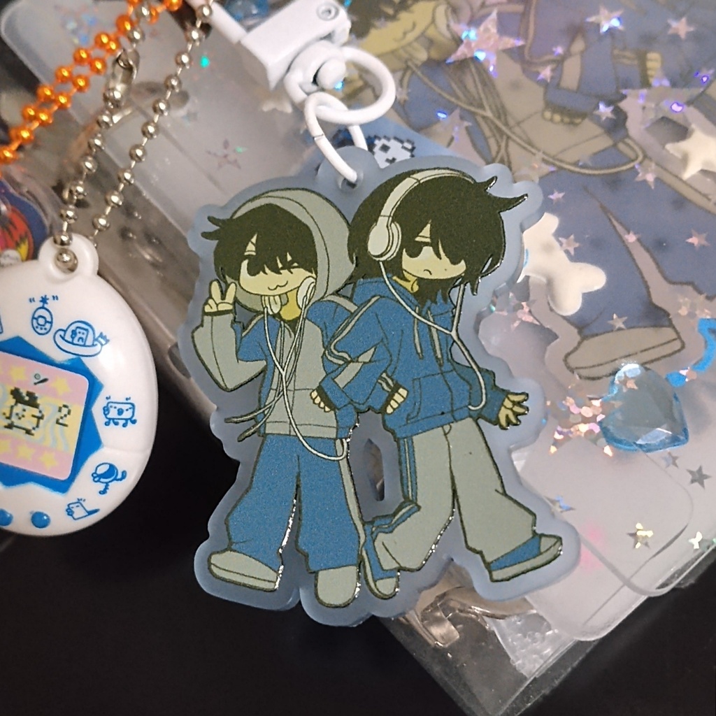OLDblueアクリルキーホルダー